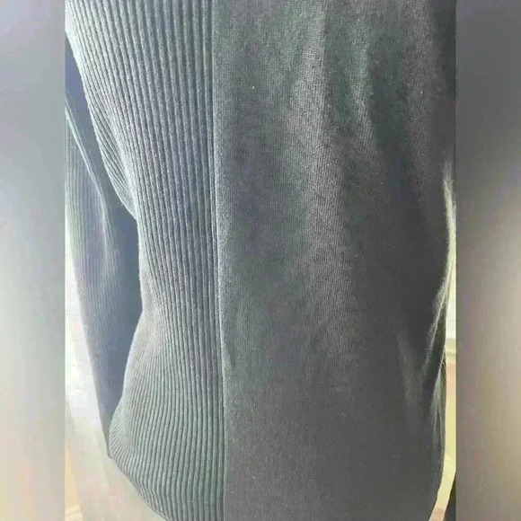 Garfield & Marks Medium Zip Black Sweater with Sparkly Detail - Picture 6 of 9